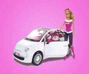 yapboz Barbie ve onun Fiat 500